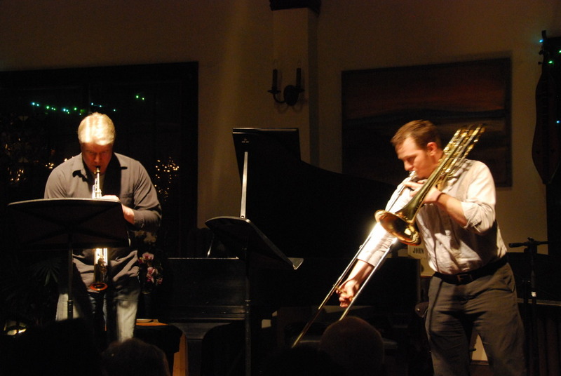 Performing works by Daniel Schnyder at Andrea Clearfield Salon